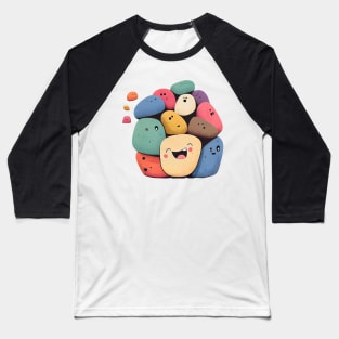 Adorable Comic Kawaii Style Stones: A Cute and Original Decoration for Your Home! Baseball T-Shirt